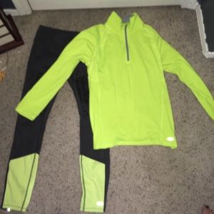 two piece champion legging and jacket set